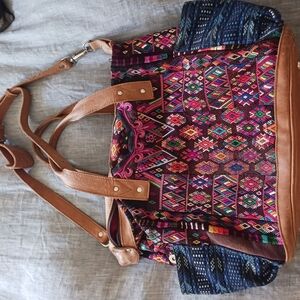 Nena And Co. Cross Body Bag Multicolor Patterned Women's Bag